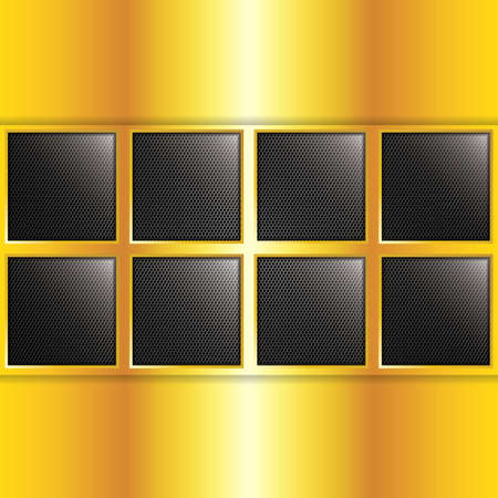 Abstract golden background - vector illustration のイラスト素材