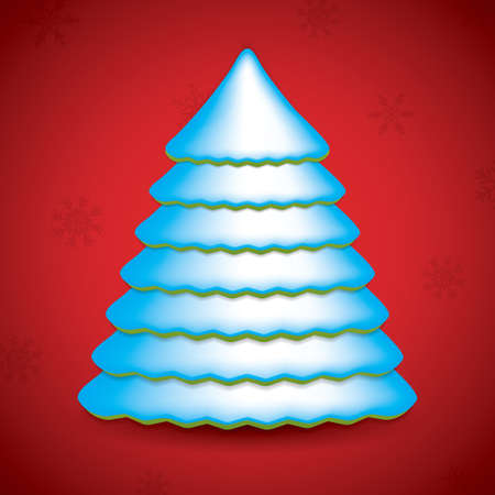 Christmas background with Christmas treeのイラスト素材