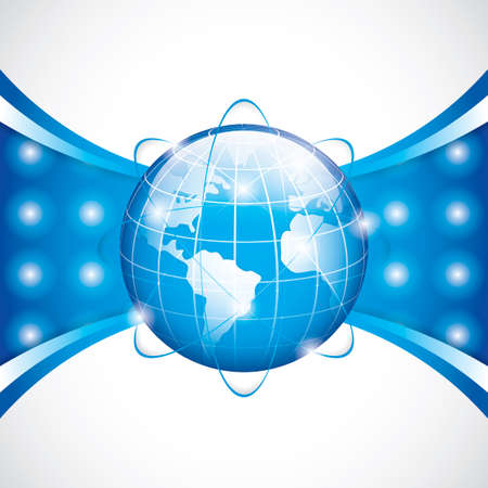 World technology brochure vectorのイラスト素材