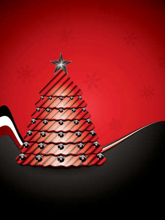 Red Christmas decoration background with textのイラスト素材