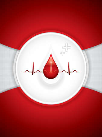 Blood donation vector.Medical backgroundのイラスト素材