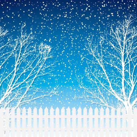 Winter background vectorのイラスト素材