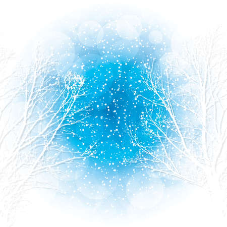 Winter background vectorのイラスト素材