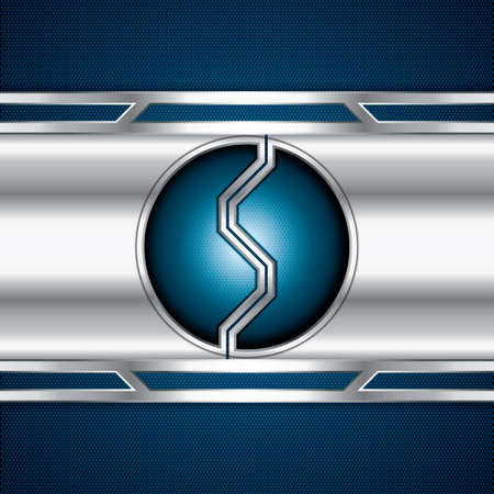 Abstract background, metallic blue brochure, vectorのイラスト素材