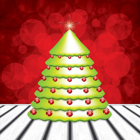 Christmas tree.Vectorのイラスト素材