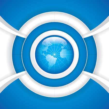 World technology brochure vectorのイラスト素材