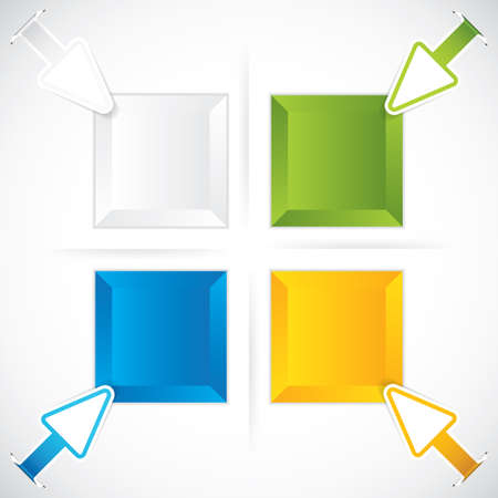 Presentation Template.Business arrows vectorのイラスト素材