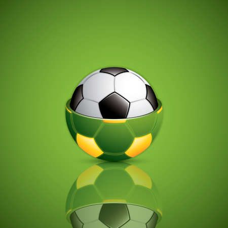 Soccer ball background.Vectorのイラスト素材