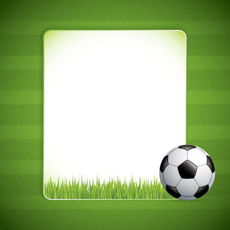 Soccer ball on grass background.のイラスト素材