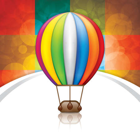 Hot Air Balloon.Summer vectorのイラスト素材