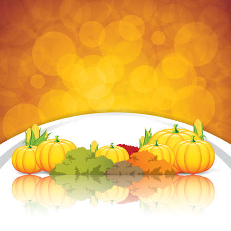 Thanksgiving frame.Holiday vectorのイラスト素材