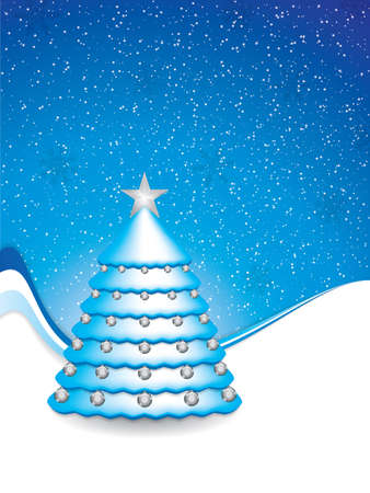 Christmas decoration background with treeのイラスト素材