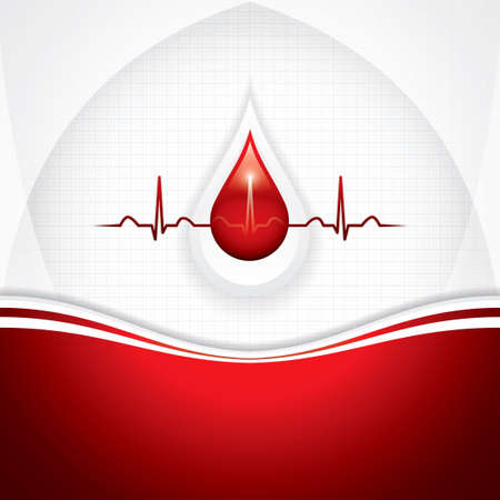 Blood donation vector.Medical backgroundのイラスト素材