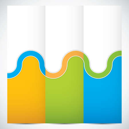 Collection banners modern wave design, colorful background.Vector illustrationのイラスト素材