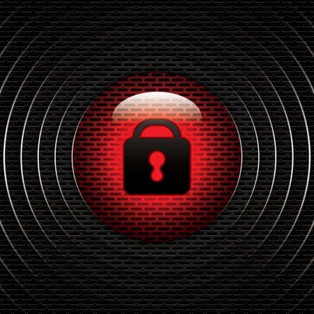 Abstract red background - user interface unlock vectorのイラスト素材