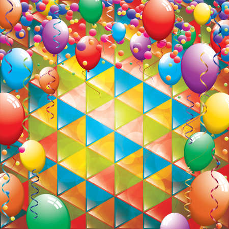 Birthday greeting card.Vectorのイラスト素材