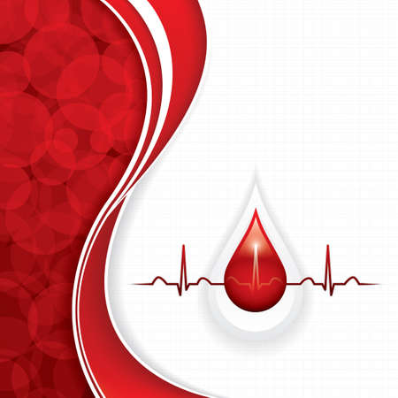 Blood donation vector.Medical backgroundのイラスト素材