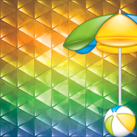 Lovely summer poster. Vector collageのイラスト素材