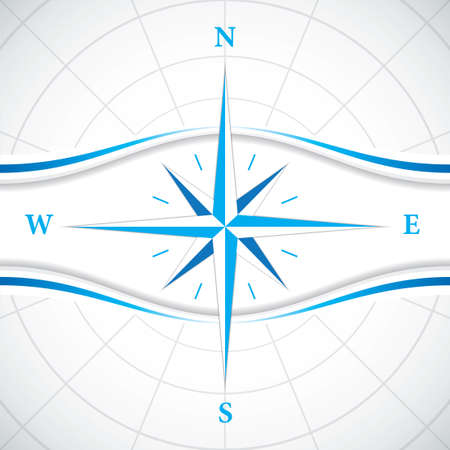 Vector modern wind rose compassのイラスト素材