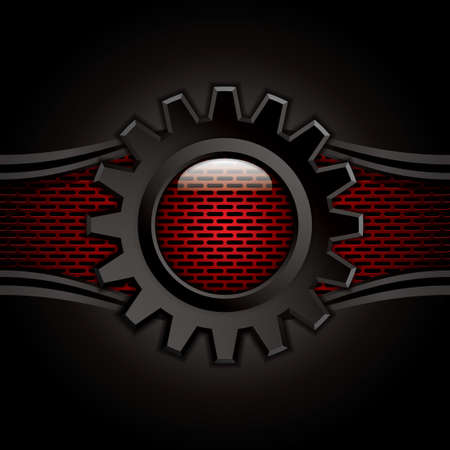 Abstract background, black and red brochure, vectorのイラスト素材