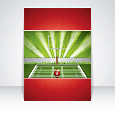 American football flyer. のイラスト素材