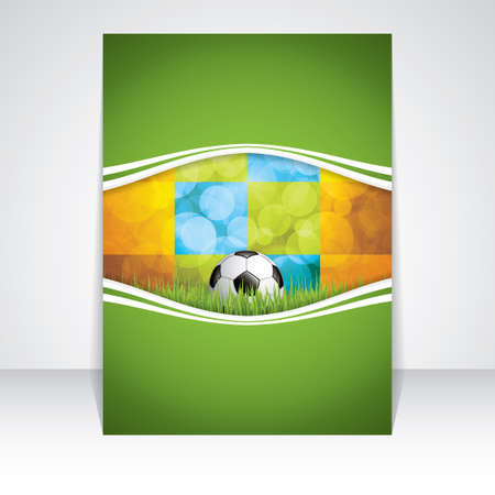 Soccer brochure.Vectorのイラスト素材