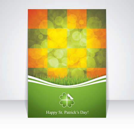 St. Patrick's Day brochure.Vector illustrationのイラスト素材