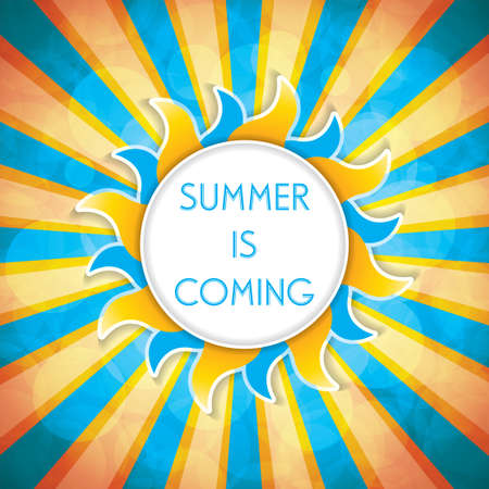 Summer background.Vectorのイラスト素材