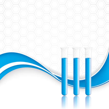 Test tubes.Medical backgroundのイラスト素材