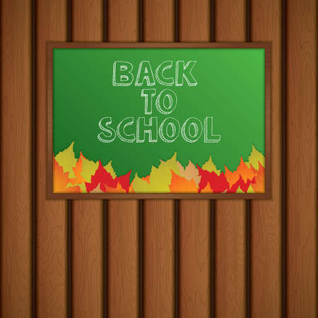 Back to school, written on blackboard with chalkのイラスト素材