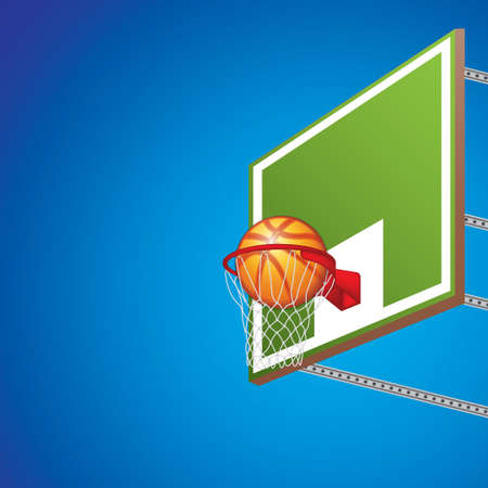 Realistic basketball hoop.のイラスト素材