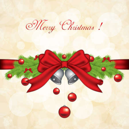 Christmas garland on golden background.Vector illustrationのイラスト素材