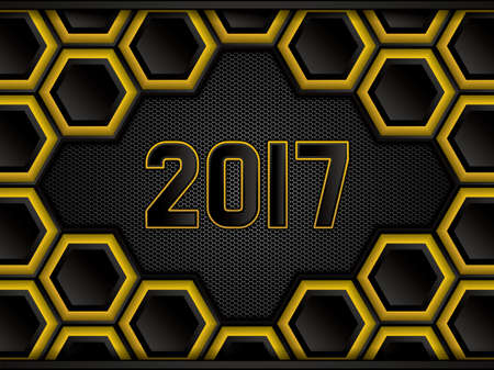 Futuristic golden background.Vector illustration