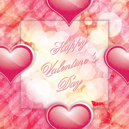 Happy Valentines Day romantic frameのイラスト素材