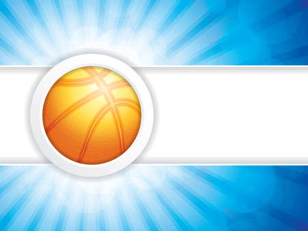 Vector illustration of basketball brochure with ball.のイラスト素材