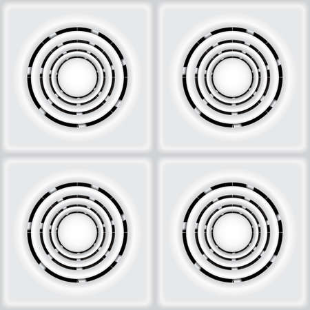 Vector illustration of ventilation systemのイラスト素材