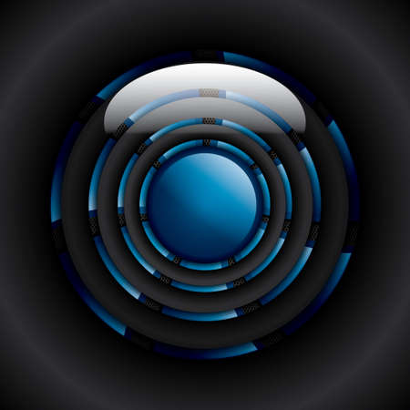 Realistic computer cooler.Ventilation system vectorのイラスト素材