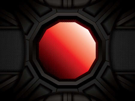 Abstract background with red button vector illustrationのイラスト素材