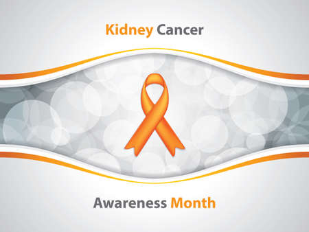Kidney Cancer Awareness Month.Cancer Ribbon Background.Vector illustration.のイラスト素材