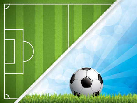 Soccer ball brochure.Vector illustration.のイラスト素材