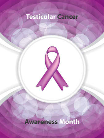 Testicular Cancer Awareness Month.Cancer Ribbon Background.Vector illustration.のイラスト素材