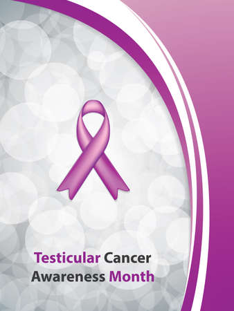 Testicular Cancer Awareness Month.Cancer Ribbon Background.Vector illustration.のイラスト素材