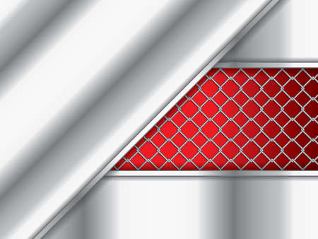 Abstract background, wire fence, vector illustrationのイラスト素材