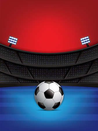 Soccer, football stadium, vector illustrationのイラスト素材