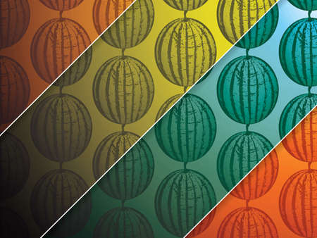 Vector illustration of watermelon backgroundのイラスト素材