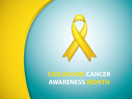 Childhood Cancer Awareness Month.Cancer Ribbon Background.Vector illustration.のイラスト素材