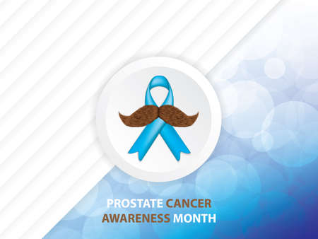Prostate Cancer Awareness Month.Cancer Ribbon Background.Vector illustration.のイラスト素材