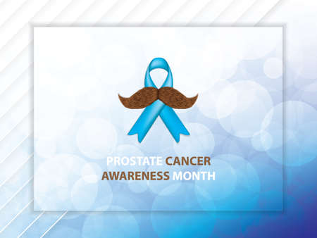 Prostate Cancer Awareness Month.Cancer Ribbon Background.Vector illustration.のイラスト素材