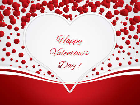 Happy Valentines Day romantic frameのイラスト素材