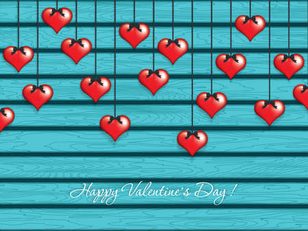 Valentine`s day background vector illustrationのイラスト素材